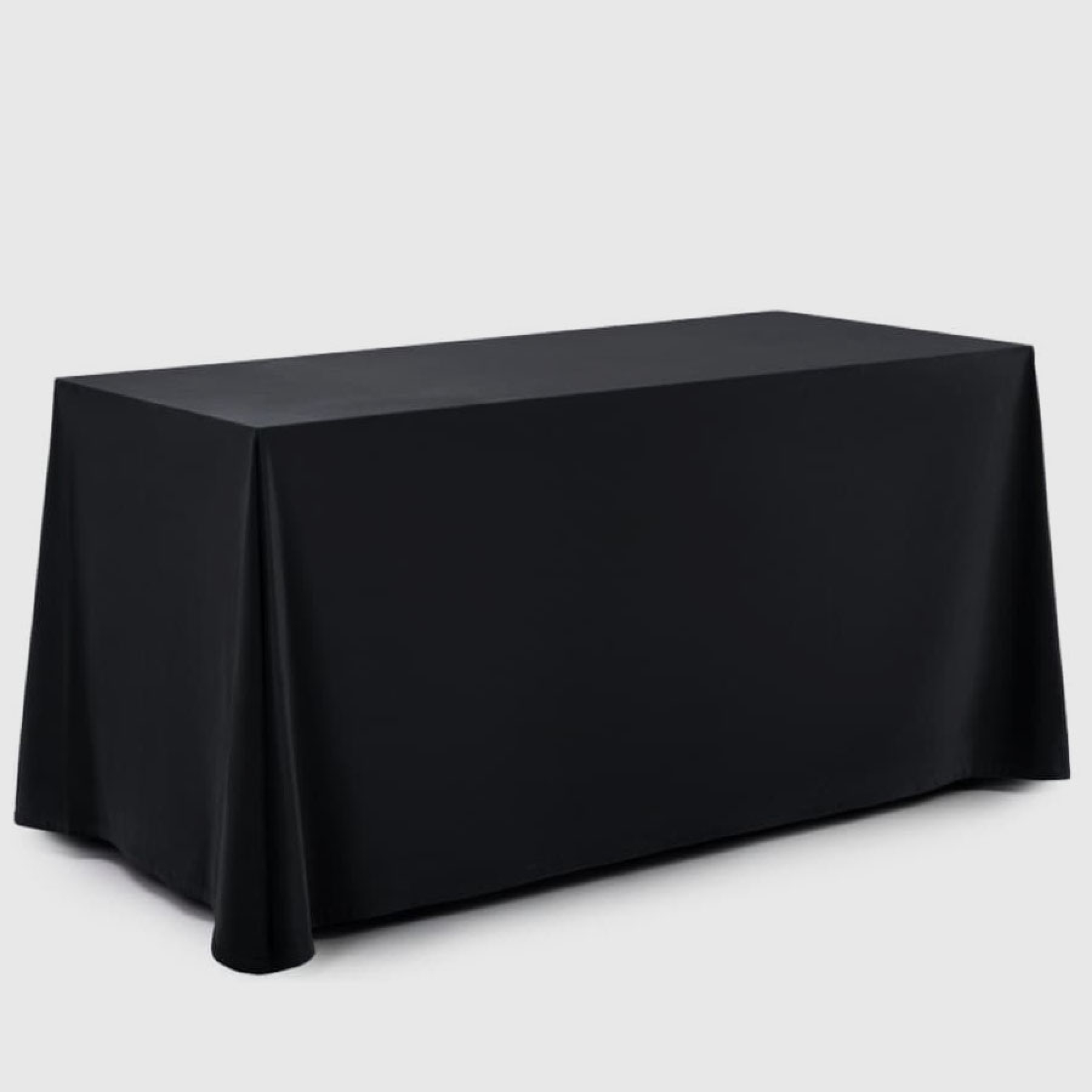 Скатерть прямоугольная 320х225 см чёрная