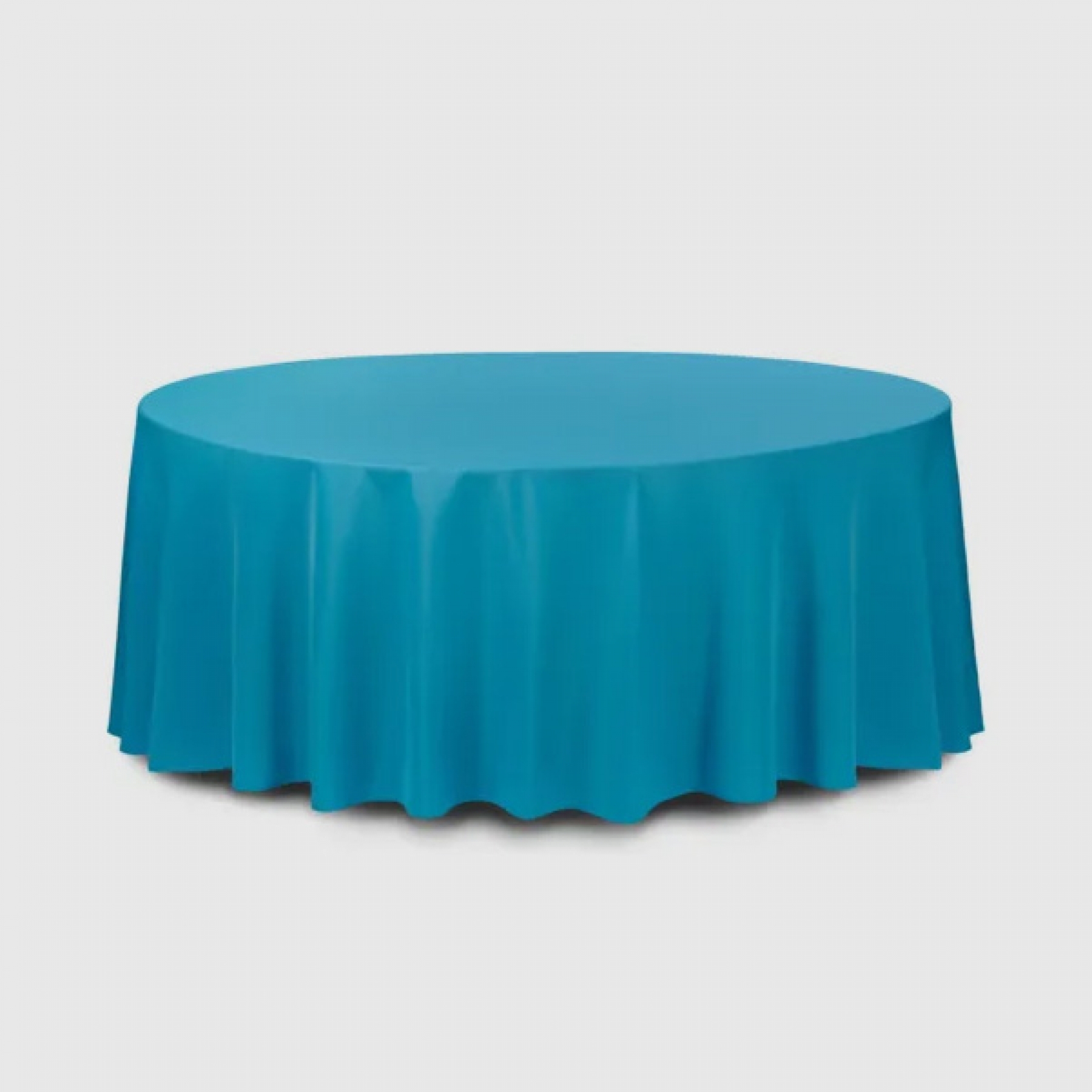 Скатерть круглая голубая 3.3 м