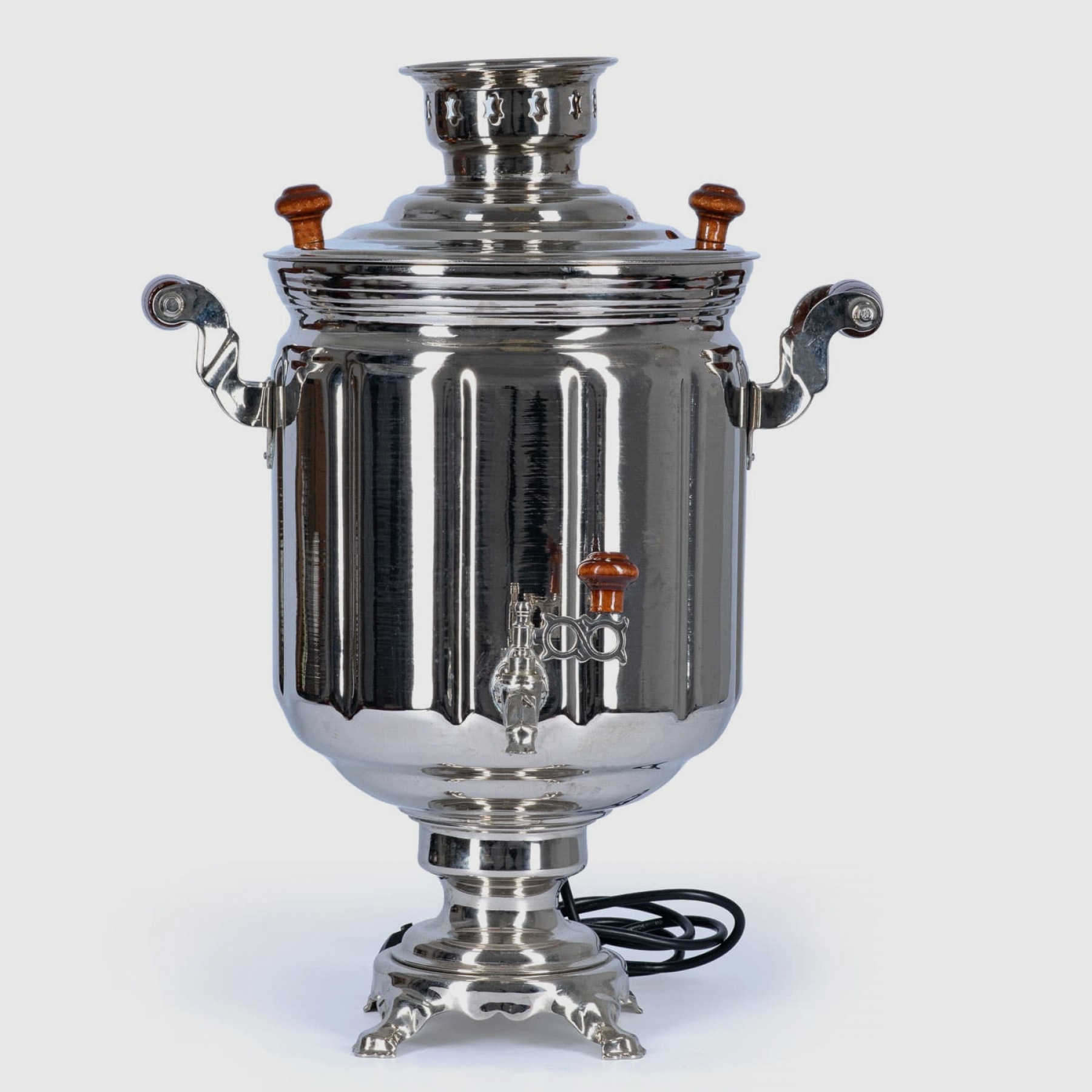 Самовар электрический 10 литров серебро