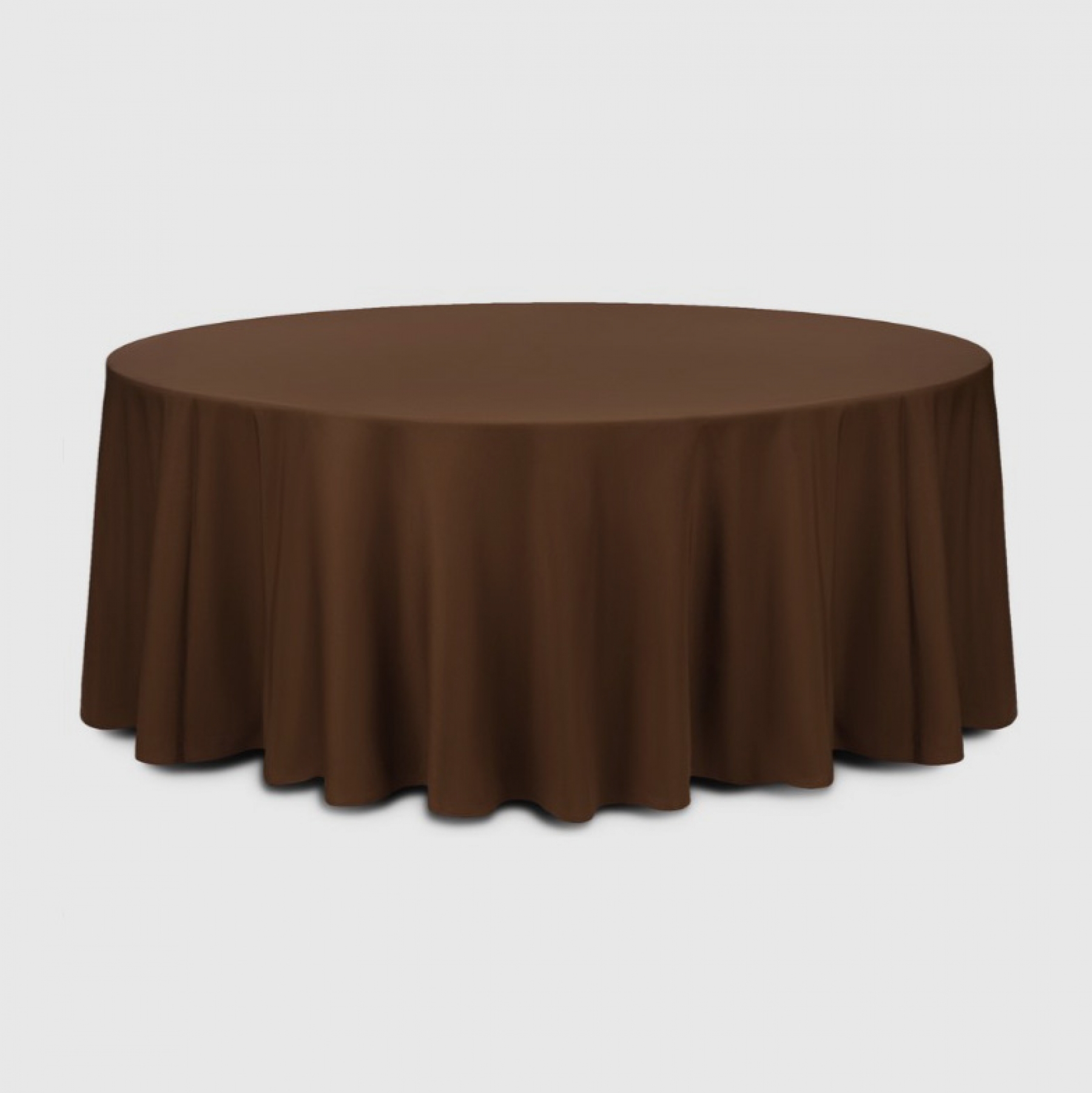 Круглая шоколадная скатерть 3.3 м