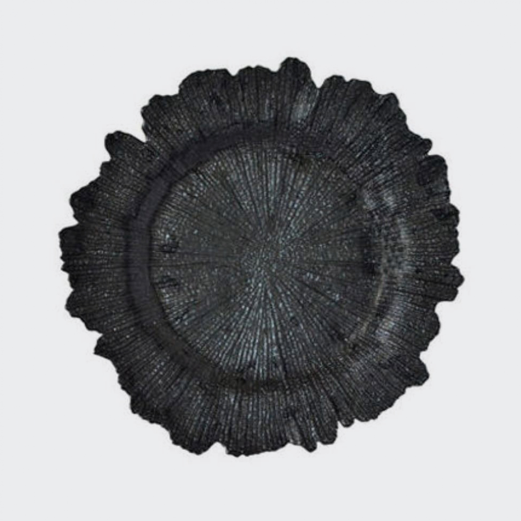 Тарелка подстановочная 32 см чёрная