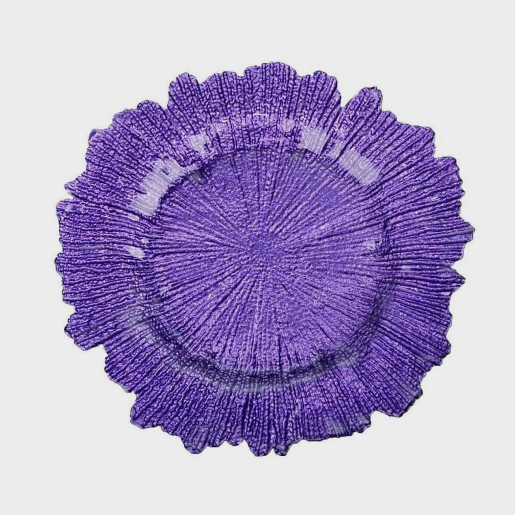 Тарелка подстановочная 32 см фиолетовая