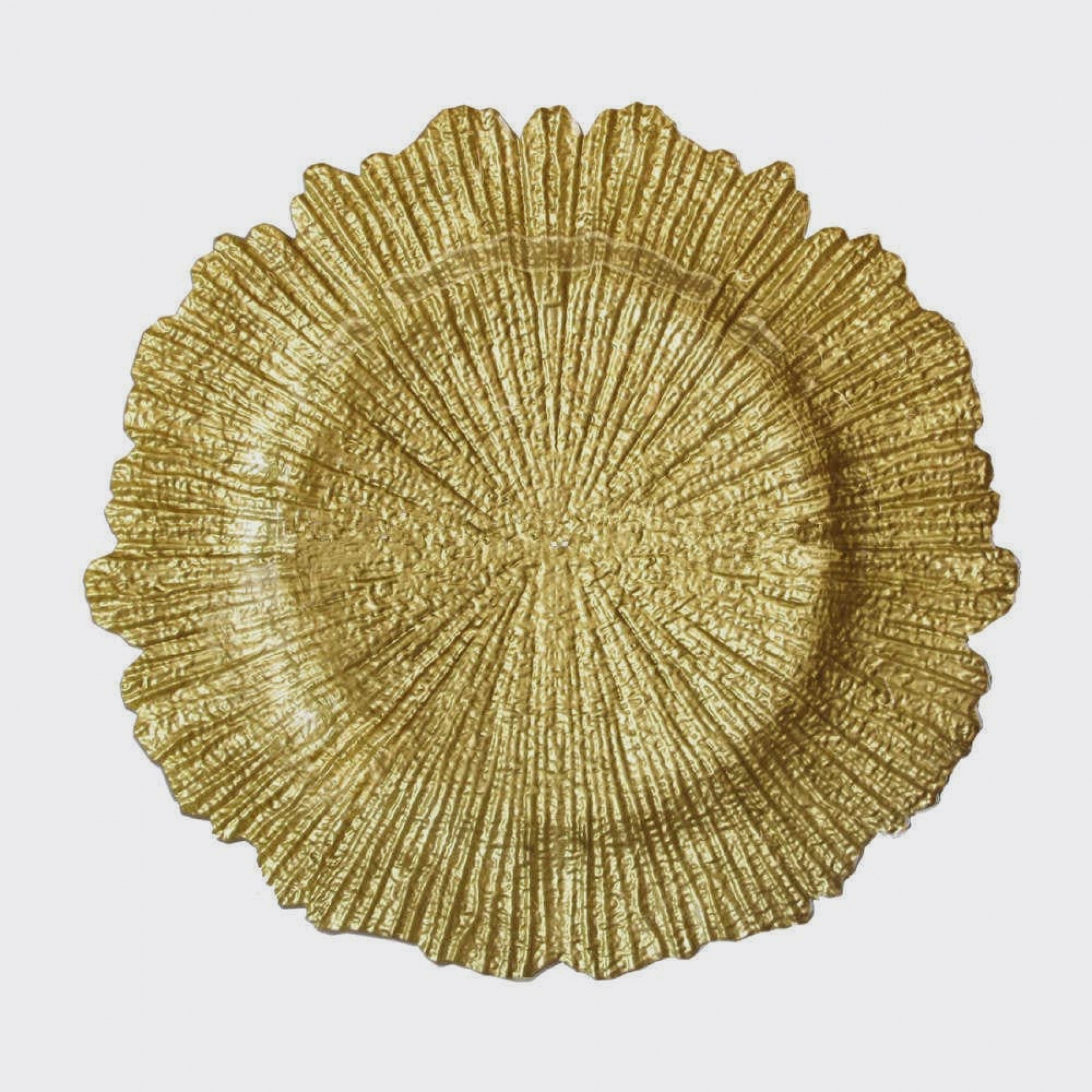 Тарелка подстановочная 32 см золото