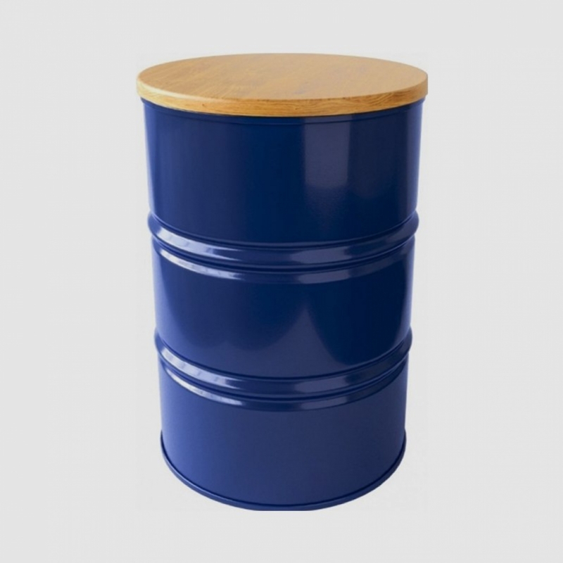 Фуршетный стол Barrel синего цвета