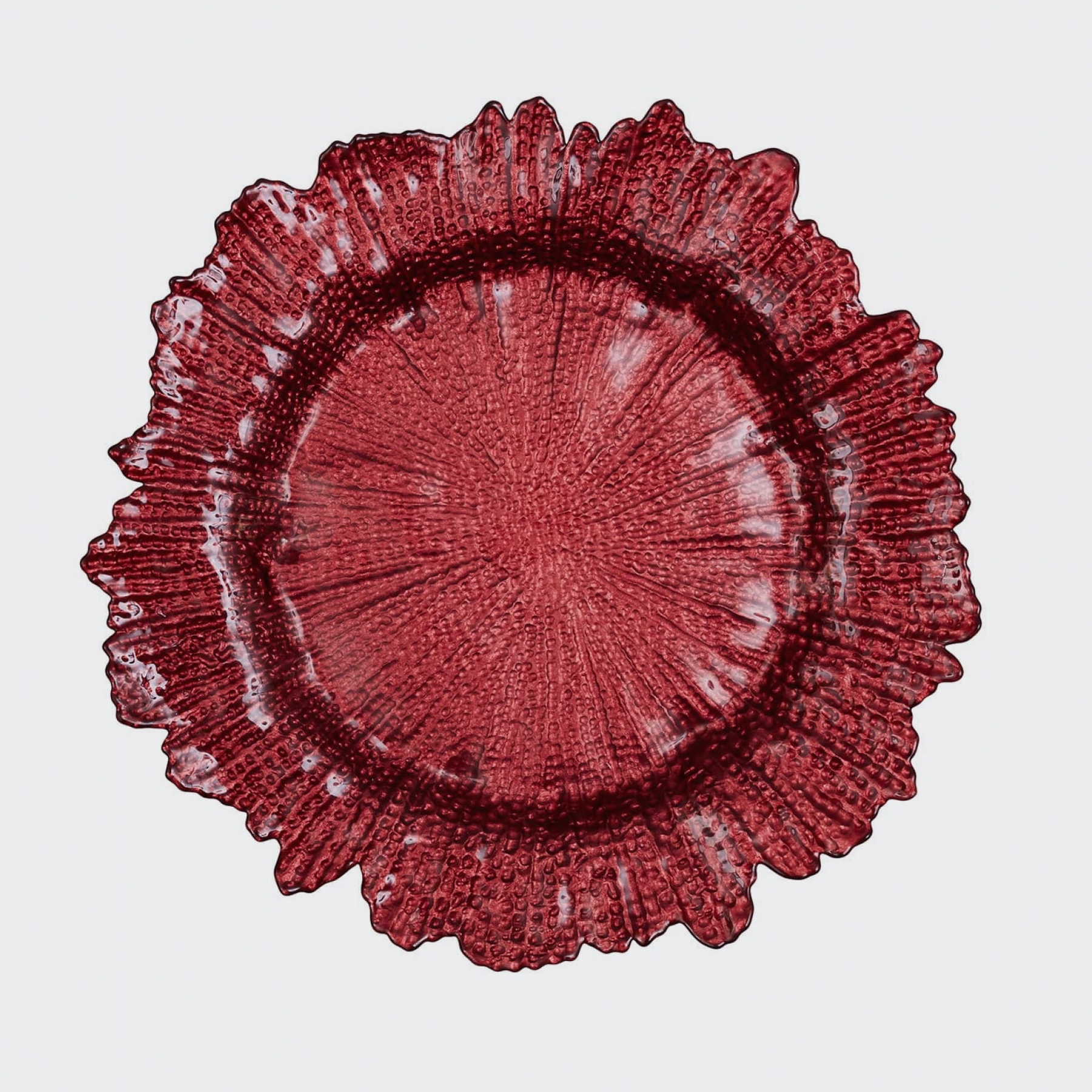 Тарелка подстановочная 32 см бордо